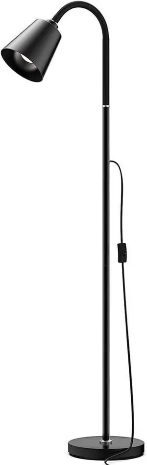 Floor Lamp,High Brightness with 3 Colors,Multi-Purpose Standing Lamps with Height and Lighting Angle Adjustable for Living Room,Bed Room,Office(Black)