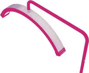 Bling Half Moon Lash Light | Dimmable LED Diamond Esthetician Light for Eyelash Techs - LED Floor Lash Lamp with Adjustable Height, Touch Control & Stable Base | Warm & Cool Tones | Hot Pink