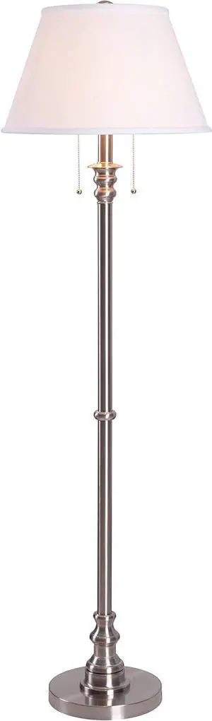 Kenroy Home 30438BS Spyglass Floor Lamp, Brushed Steel