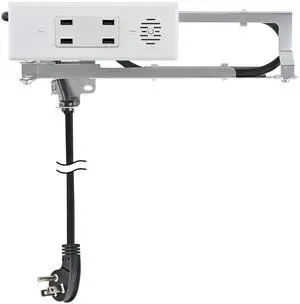 Docking Drawer Blade in-Drawer Outlet, Integrated Safety Shutoff, (4) USB-A, White