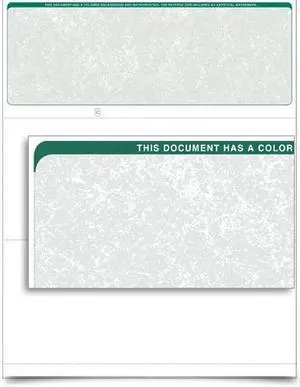 VersaCheck - Form 1000 - Classic - Green - 250 Sheets