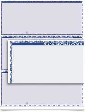 VersaCheck - Form 3000 - Premium - Blue - 250 Sheets