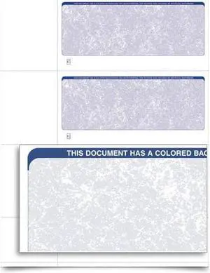 VersaCheck - Form 3001 - Classic - Blue - 250 Sheets