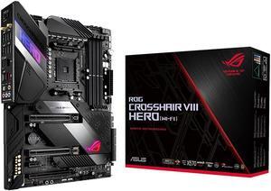 ASUS AMD AM4 ROG X570 Crosshair VIII Hero (Wi-Fi) ATX Motherboard with PCIe 4.0, Dual M.2, SATA 6Gb/s, USB3.2 Gen 2, 2.5Gbps LAN, WiFi 6