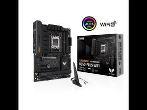 ASUS TUF GAMING B650-PLUS WIFI Socket AM5 (LGA 1718) Ryzen 7000 ATX gaming motherboard(14 power stages, PCIe 5.0 M.2 support, DDR5 memory, 2.5 Gb Ethernet, WiFi 6, USB4® support and Aura Sync) ASUS TUF GAMING B650-PLUS WIFI Socket AM5 (LGA 1718) Ryzen 7000 ATX gaming motherboard(14 power stages, PCIe 5.0 M.2 support, DDR5 memory, 2.5 Gb Ethernet, WiFi 6, USB4® support and Aura Sync)