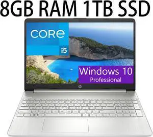 HP Flagship 15 Laptop, 15.6" FHD (1920 x 1080), Intel Core i5-1135G7 4 cores, Intel Iris Xe Graphics, 8GB DDR4  1TB PCIe SSD,Bluetooth, HDMI, Windows 10 Pro