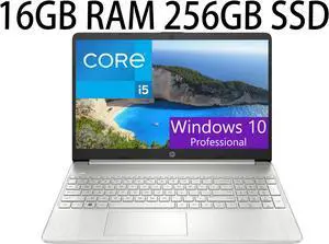 HP Flagship 15 Laptop, 15.6" FHD (1920 x 1080), Intel Core i5-1135G7 4 cores, Intel Iris Xe Graphics, 16GB DDR4  256GB PCIe SSD, Bluetooth, HDMI, Windows 10 Pro