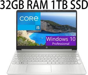 HP Flagship 15 Laptop, 15.6" FHD (1920 x 1080), Intel Core i5-1135G7 4 cores, Intel Iris Xe Graphics, 32GB DDR4  1TB PCIe SSD, Bluetooth, HDMI, Windows 10 Pro
