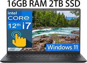 Dell Inspiron 15 3000 3520 Business Laptop 156 FHD Touchscreen Intel 10Core i71255U Processor Intel Iris Xe Graphics 16GB DDR4 2TB PCIe SSD Webcam HDMI WiFi 6 Windows 11