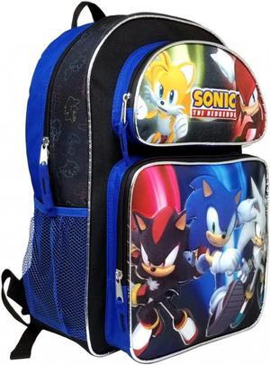 Sonic the Hedgehog 16 Inches Large School Backpack, Spacious Storage Capacity, Durable Construction, Comfortable to Carry, Vibrant Design, Versatile Usage