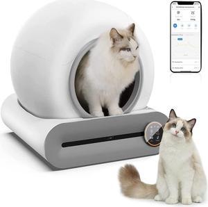 PETKIT Self Cleaning Cat Litter Box, PuraMax Cat Litter Box for Multiple  Cats, App Control/xSecure/Odor Removal Automatic Cat Litter Box Includes