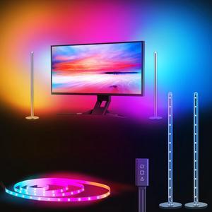 Ambilight Monitor Backlighting with Color-match and Software Control DIY, Music Sync , LED Strip Lights and gaming light Bar set, Monitors Accessories Built for Gamers