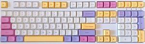 KBParadise Keycap ,ICE CREAM ,135 Key Keycap Set ANSI Layout XDA Profile PBT Dye Sub Keycap for 61/87/104/108 Keys Mechanical Keyboard , Gift Box Pack
