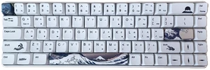 KBParadise V65 Great Wave ,65% 68 Keys Mini Wired Mechanical Keyboard , NO Backlit, Hot Swappable , PBT Double Shot Keycap , Compatible with Windows , Kailh Box Thick Navy Switch KBParadise V65 Great Wave ,65% 68 Keys Mini Wired Mechanical Keyboard , NO Backlit, Hot Swappable , PBT Double Shot Keycap , Compatible with Windows , Kailh Box Thick Navy Switch