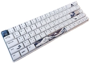 KBParadise V65 Great Wave ,65% 68 Keys Mini Wired Mechanical Keyboard , NO Backlit, Hot Swappable , PBT Double Shot Keycap , Compatible with Windows , Cherry MX Brown KBParadise V65 Great Wave ,65% 68 Keys Mini Wired Mechanical Keyboard , NO Backlit, Hot Swappable , PBT Double Shot Keycap , Compatible with Windows , Cherry MX Brown