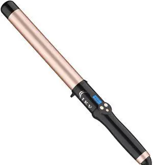 1 1/4 Inch Curling Wand Ceramic Long Barrel,1.25 Inch Curling Wand Iron for Long Hair,Dual Voltage Hair Curling Wand