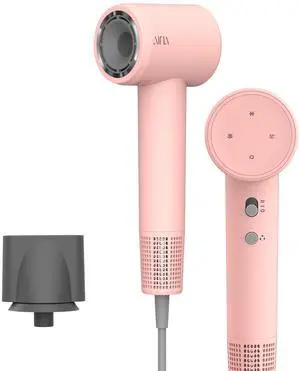 AINA Hair Dryer, Blow Dryer - Brushless Motor, 110,000 RPM Lightweight, Ionic Travel 110V/ALCI Plug(Baby Pink)