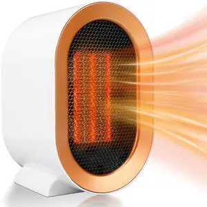 Space Heater for Indoor Use, AngKng 1200W Portable Heaters for office, Small Electric Heater Under Desk Quiet, Mini Space Heater for Bedroom, Fast Heating for Room with Adjustable, Tip-Over Protection