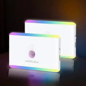 2-Pack Motion Sensor Night Light  Cruise Approved, Magnetic & Rechargeable with USB, RGB Color-Changing Modes, LED Auto Nightlight for Cabin, Bathroom, Hallway, Bed or Stairs (Indoor Travel Use)
