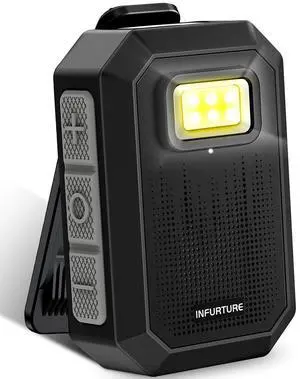 Wearable Bluetooth Speaker IPX7 Waterproof Clip on Speaker, Mini Bluetooth Speake/Clean Sound/Stereo Pair/Wireless Running Speake Built-in Mic/Lightweight for Audiobooks Outdoor Golf Work Pool