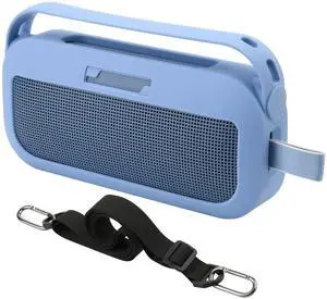 TXEsign Silicone Case Cover for Bose SoundLink Flex 2nd Gen/SoundLink Flex Portable Speaker with Handle Charging Port Dust Cover (Blue)