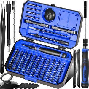 Small Precision Screwdriver Set with 103 Multi Bits, MINGFIX 115 in 1 Magnetic Repair Tool Kit for MacBook,Laptop,PC,Computers, iPhone, Electronics,PS5,PS4,Nintendo Switch, Xbox,Watches & Eye Glasses