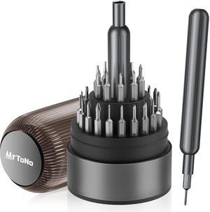 31 in 1 Magnetic Screwdriver Set, Precision Screwdriver Set, Multi Bit Reapair Tool Kit for Laptop, Cell Phone, PC, MacBook, Tablet, Computer, PS5, PS4, Electronic, Glasses, Watch
