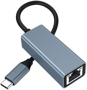 USB C to Ethernet Adapter, Driver Free RJ45 to USB C, 1Gbps Type-C Gigabit Ethernet LAN Network Adapter for MacBook Pro/Air, for iPhone 15 Pro/Max, for Dell XPS, for Galaxy S8-S23