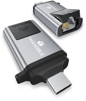 USB C to Ethernet Adapter, Driver Free RJ45 to USB C [Thunderbolt 3/4 Compatible], 1Gbps Type-C Gigabit Ethernet LAN Network Adapter for MacBook Pro/Air, iPhone 15 Pro/Max, Dell XPS, Galaxy S8-S24