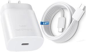 A15 A16 A55 A25 S23 S24 S25 Samsung Fast Charging Type C Charger 25W USB C Charger Samsung Fast Charger Compatible with Galaxy S25/S24/S23/S22/S21/S20/Ultra/Plus/FE,Note 20/10,Z Fold/Z Flip/Galaxy Tab
