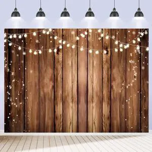 Wood Photo Backdrop for Photoshoot 7x5ft Brown Rustic Wood Photography Backdrops Birthday Newborn Party Wooden Background Decorations Banner Photo Props Polyester Fabric