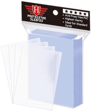 100 Counts Clear Penny Card Sleeves for Trading Cards, Plastic Soft Card Sleeves Card Protectors Fit for MTG Baseball Card, Sports Cards, Game Card Standard Cards
