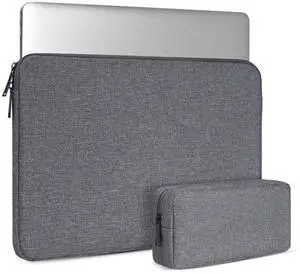 14 Inch Laptop Sleeve for HP 14"/ HP Chromebook X360/ EliteBook 840/ Stream 14, 15 inch MacBook Air M3 M2 A3114 A2941, Dell Lenovo Acer ASUS Chromebook VivoBook 14 Case Bag, Space Grey