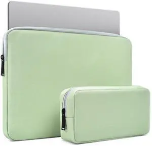 Laptop Sleeve 14 Inch Laptop Case Computer Bag for HP Lenovo Acer Dell Chromebook 14,15 inch MacBook Air M3 A3114 M2 A2941 2024-2023, Green