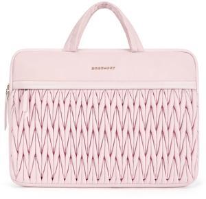BAGSMART 15.6-16 Inch Laptop Case, Padded Laptop Bag Sleeve for MacBook Pro, Shockproof MacBook Case Laptop Cover Compatible for Dell HP Lenovo Asus Acer, Pink