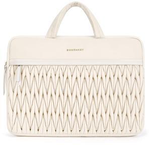 BAGSMART 15.6-16 Inch Laptop Case, Padded Laptop Bag Sleeve for MacBook Pro, Shockproof MacBook Case Laptop Cover Compatible for Dell HP Lenovo Asus Acer, Beige