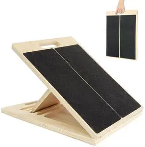 OiZenhio Portable Slant Board for Calf Stretching Squats Calf Stretcher Physical Therapy Equipment Adjustable Incline Board for Knees Ankle Heel Feet Leg