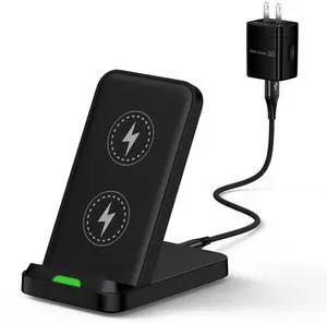 Pixel 9 Wireless Charger Fast Charging Stand for Google Pixel 9 Pro XL Fold 9 8 7 6 Pro 8A 7A, 15W Android Phone Wireless Charger + Adapter for Samsung Galaxy Z Fold SE Flip 6 5 S24 FE Ultra S23 S22+