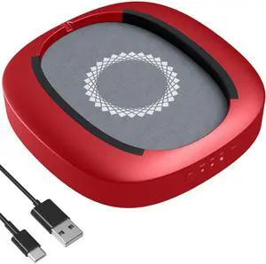 MEKASS Mouse-Mover-with-Adjustable-Interval-Timer and Ultra-Silent Motor, Automatic Mouse Jiggler Simulates Real Mouse Movement, No Need Software, Keeping PC Awake(Red and Grey)