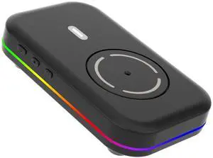WFB Mouse Jiggler Undetectable Mouse Mover Device with Timer, ON/Off Switch, RGB Mouse Wiggler for Prevent Computer Laptop Screen Sleep (No Software Required)