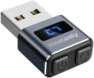meatAnty Metal Tiny Mouse Jiggler, USB Mover Undetectable, Automatic Shaker with Screen, 3-Mode Mouse Mover Device, Wiggler Giggler Juggler Keep Computer/PC/Laptop Active Office Remote Work