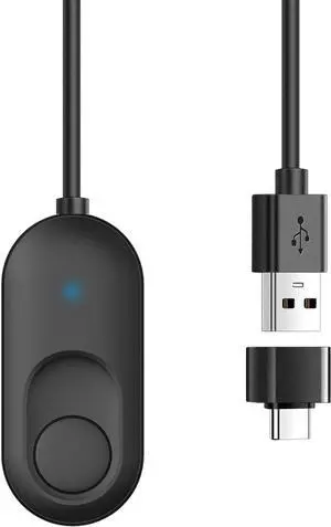 Tedubax Mouse Jiggler USB Mouse Mover with Switch Button, Automatic Mini Mouse Shaker with 2 Jiggle Modes, Driver-Free, Plug & Play, Keep Computer/Laptop Awake, with USB-C Adapter, Black