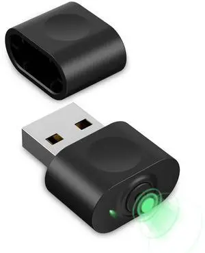HOTLIFE Undetectable Mouse Jiggler, USB Mover Device Keeps PC Awake, Driver-Free Wiggler Auto Shaker with 3 Mode Switch Button to Keep Laptop Computer Screen Active, Black