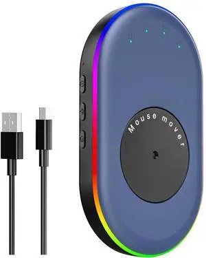 Ultra Slim Mouse Mover with Adjustable Interval Timer, Undetectable & Noiseless Jiggler Simulates Realistic Movement, Driver-Free Shaker for Keeping The PC Active and Secure.