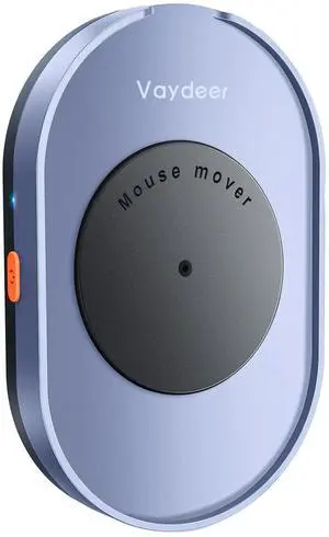 Vaydeer Undetectable Mouse Mover, M4 Mouse Jiggler Device with ON/Off Switch, Driver-Free Shaker Wiggler Mouse Movement Simulation for Computer Awakening, Gift Ideal for Men/Women (Fog Blue)