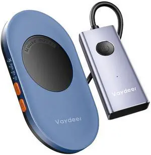 Vaydeer Ultra Slim Mouse Mover, Air 3 Mouse Jiggler Metal USB Mouse Jiggler, S4 Mouse Mover with ON/Off, Undetectable & Noiseless, Simulates Realistic Mouse Movement, Driver-Free,Keeps PC Active