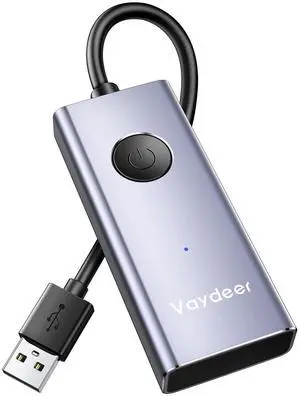 Vaydeer Metal USB Mouse Jiggler, S4 Mouse Mover with ON/Off Switch,Simulate Movement to Prevent The Computer from Entering Sleep Mode,Plug-and-Play,Driver-Free
