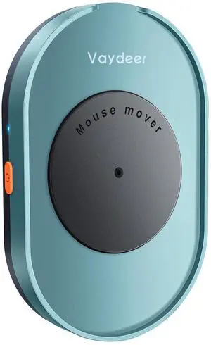 Vaydeer Undetectable Mouse Mover, M4 Mouse Jiggler Device with ON/Off Switch, Driver-Free Shaker Wiggler Mouse Movement Simulation for Computer Awakening, Gift Ideal for Men/Women (Elegant Cyan)
