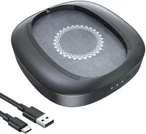 MEKASS Ultra-Silent Mouse Mover, Mouse Jiggler with Adjustable Interval Timer, Mouse Jiggers Device with ON/Off Switch, Driver-Free Mouse Shaker for Keeping The PC Active (Space Gray)