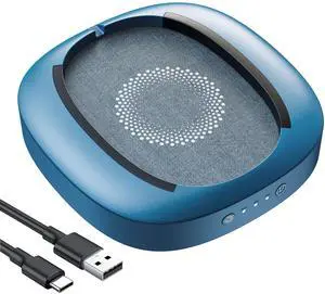 MEKASS Mouse Jiggler Undetectable with Timer, Ultra-Silent Mouse Mover Device to Keep Computer PC Laptop Alive, Automatic Mouse Wiggler Shaker to Keep Mouse Moving Work from Home (Blue and Blue-Dot)